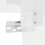 VidaXL vidaXL Highboard Sideboard Storage Cabinet High Gloss White Engineered Wood 9