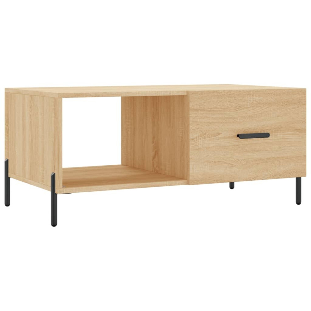 vidaXL Coffee Table Tea Side Table Sofa Couch Table Sonoma Oak Engineered Wood