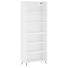 (white, 3 shelves) vidaXL Highboard Sideboard Storage Cabinet Cupboard Cabinet Engineered Wood