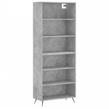 (concrete grey, 3 shelves) vidaXL Highboard Sideboard Storage Cabinet Cupboard Cabinet Engineered Wood