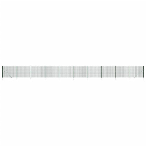 VidaXL vidaXL Maschendrahtzaun mit Bodenhülsen Grün 2,2x25 m 1