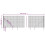 VidaXL vidaXL Maschendrahtzaun mit Bodenhülsen Anthrazit 2,2x25 m 4