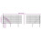 VidaXL vidaXL Maschendrahtzaun mit Bodenhülsen Anthrazit 1,1x25 m 5