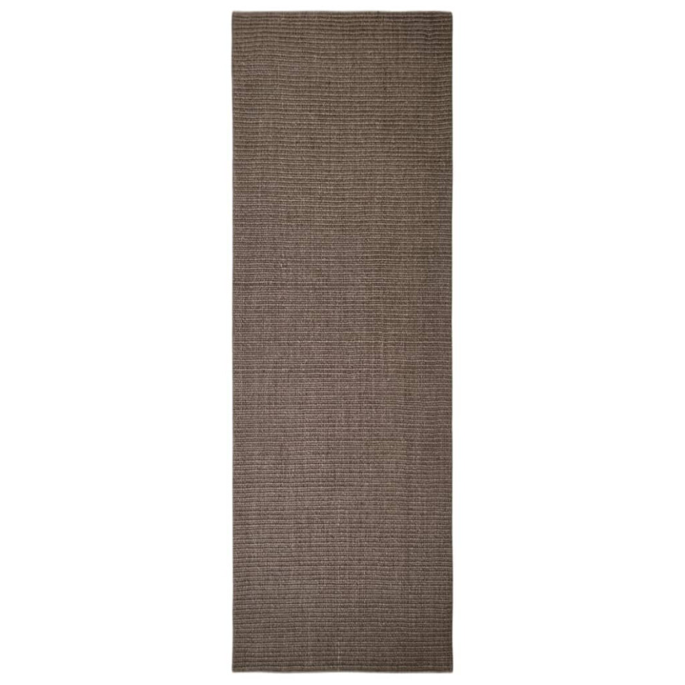 (brown, 66 x 200 cm) vidaXL Sisal Rug Scratching Mat Sisal Carpet Area Rug for Scratching Post