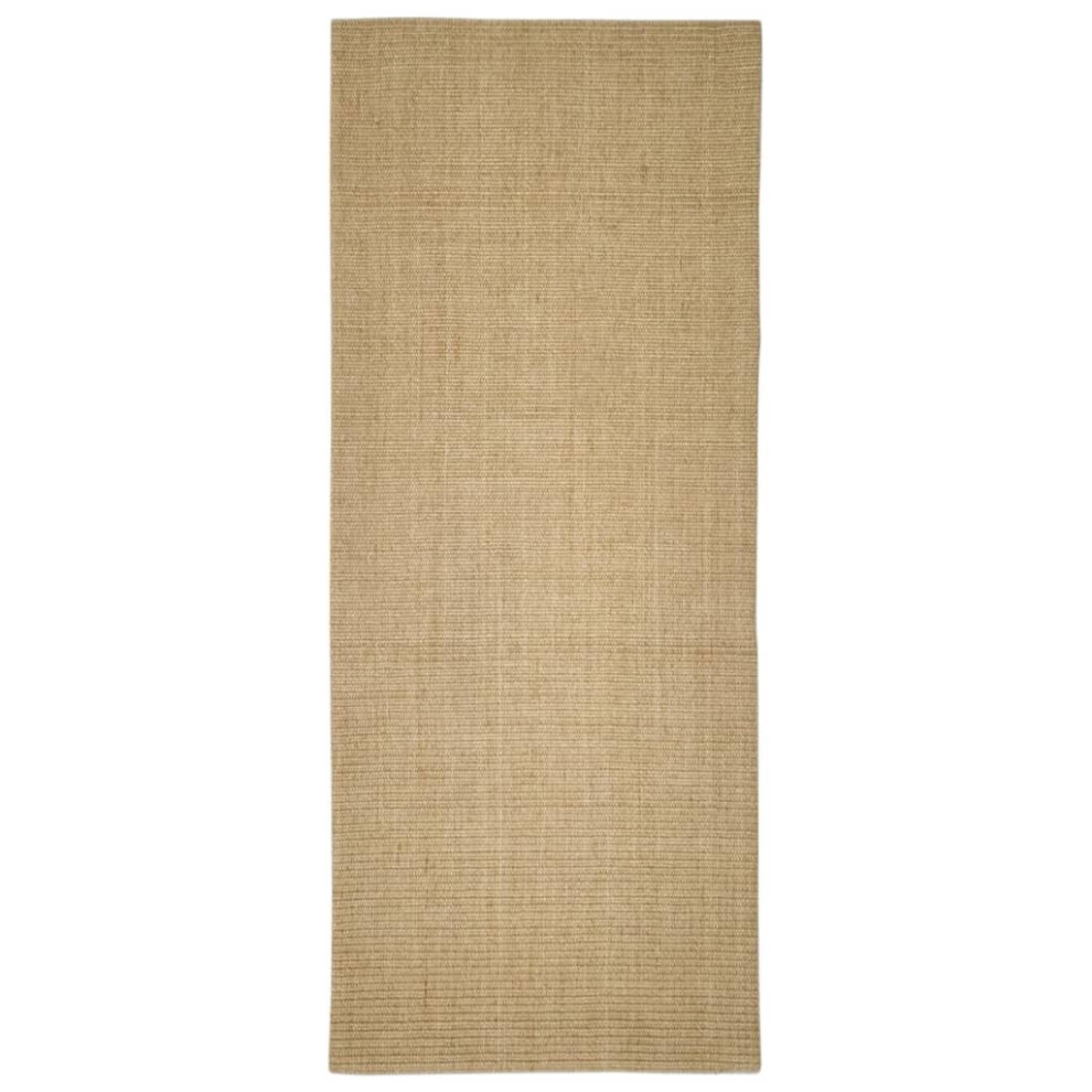 (light brown, 80 x 200 cm) vidaXL Sisal Rug Scratching Mat Sisal Carpet Area Rug for Scratching Post