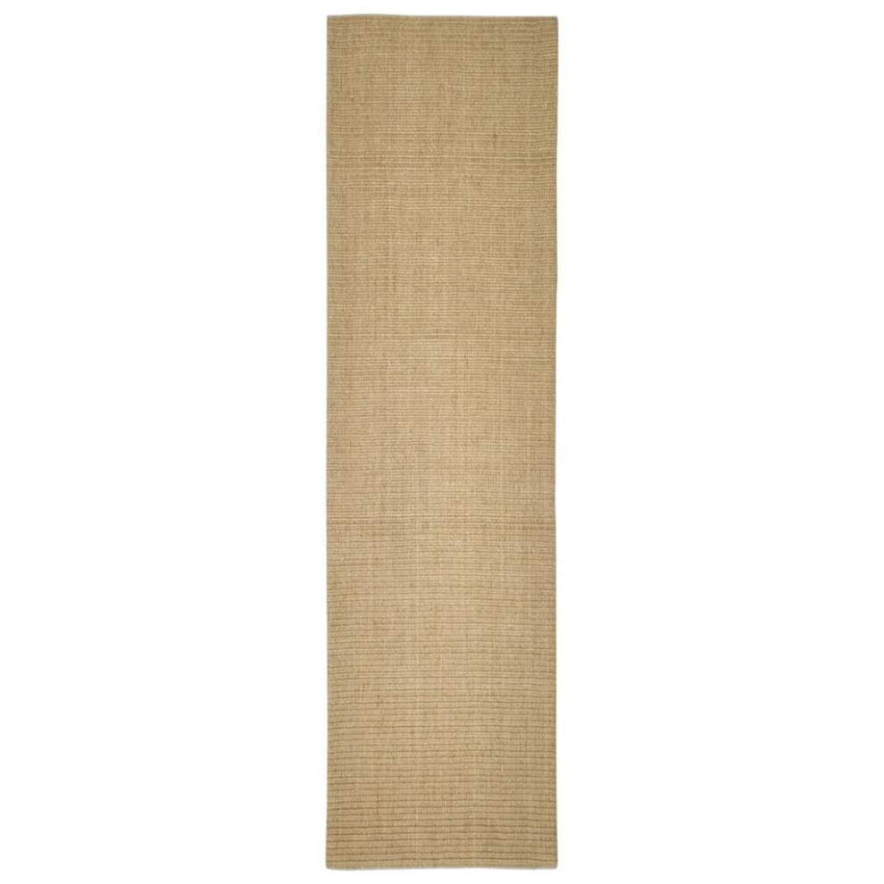 (light brown, 80 x 300 cm) vidaXL Sisal Rug Scratching Mat Sisal Carpet Area Rug for Scratching Post