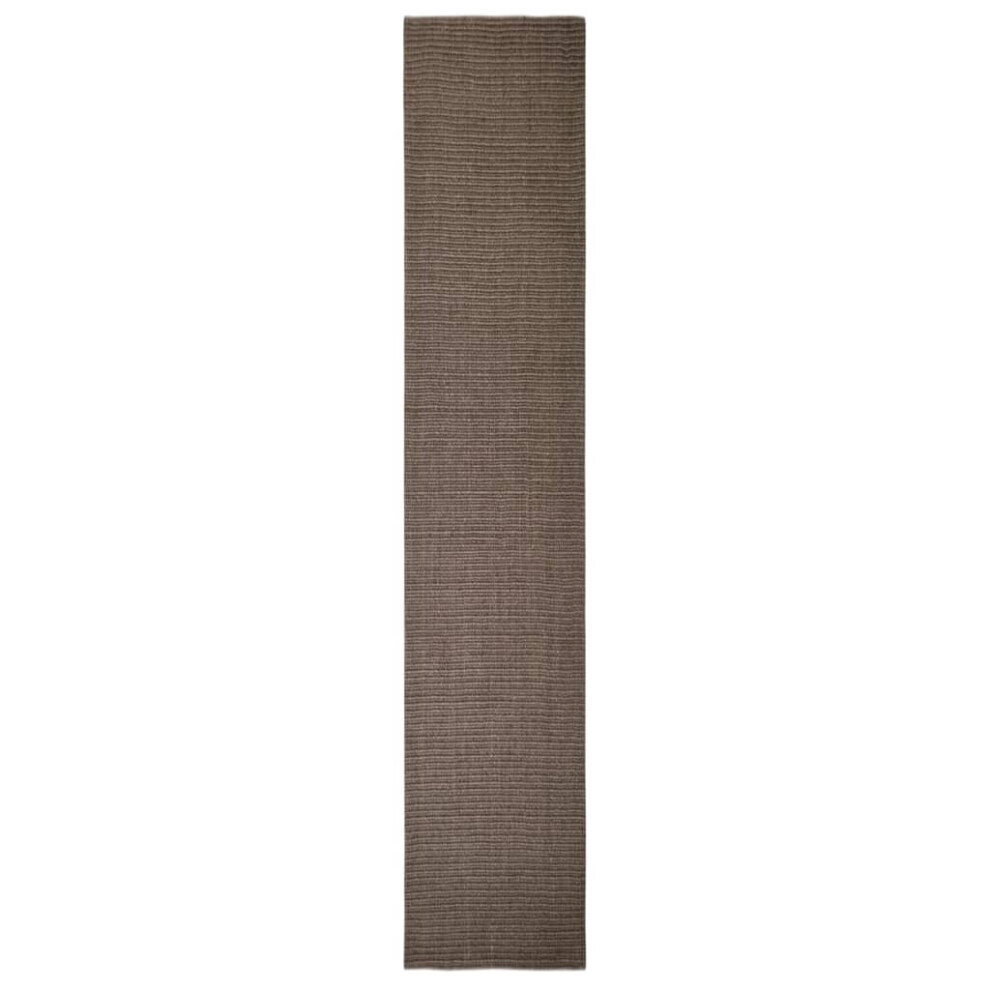 (brown, 66 x 350 cm) vidaXL Sisal Rug Scratching Mat Sisal Carpet Area Rug for Scratching Post