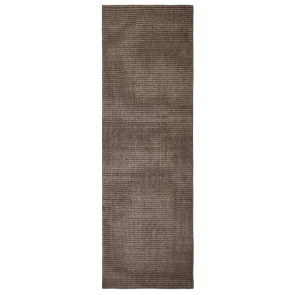 (brown, 80 x 250 cm) vidaXL Sisal Rug Scratching Mat Sisal Carpet Area Rug for Scratching Post