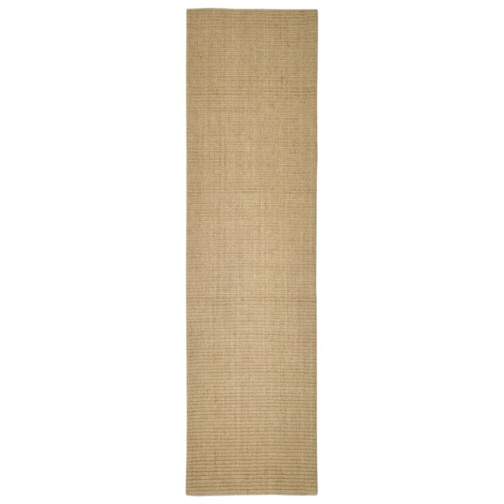 (light brown, 66 x 250 cm) vidaXL Sisal Rug Scratching Mat Sisal Carpet Area Rug for Scratching Post