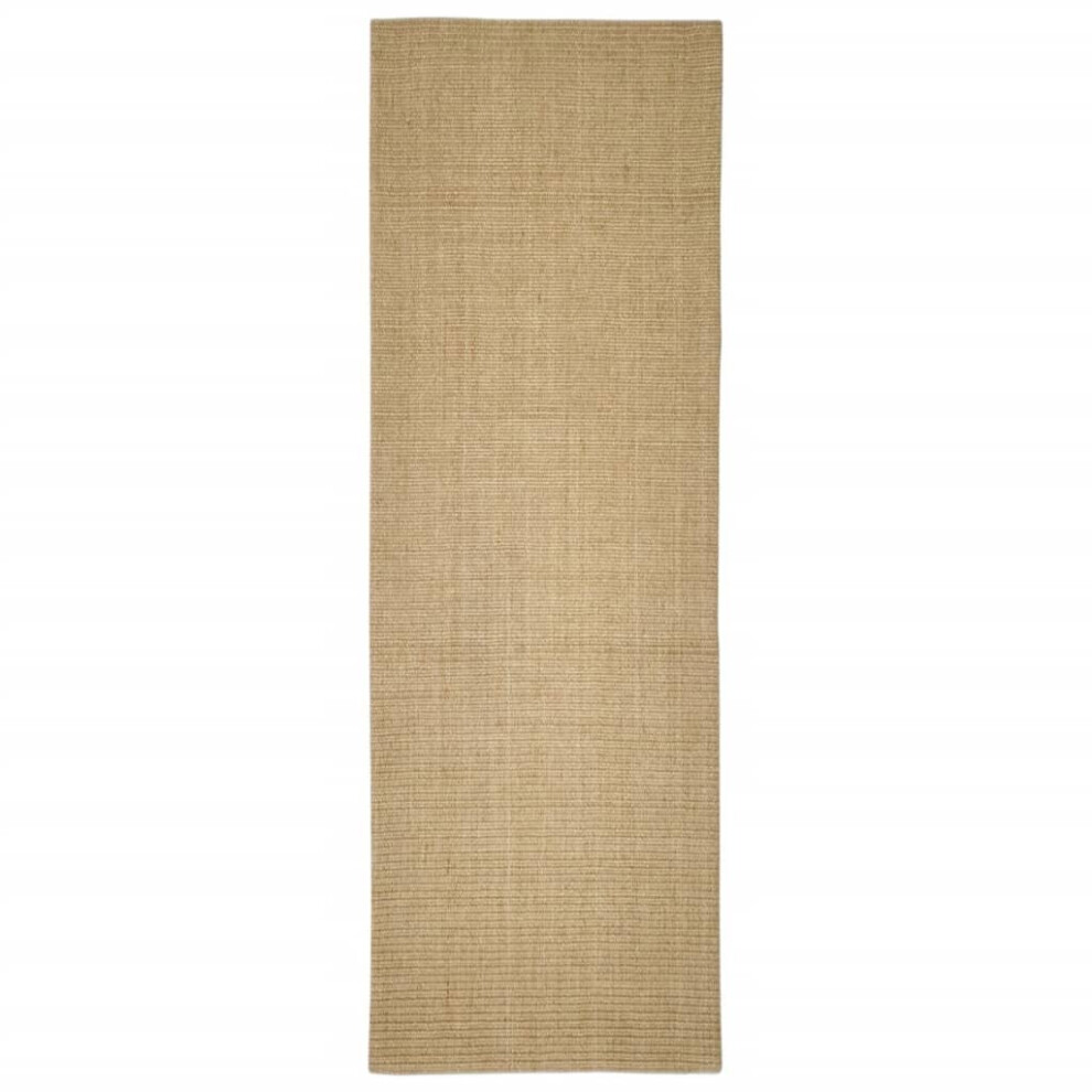 Vidaxl (Light Brown, 66 X 200 Cm) Sisal Rug Scratching Mat Sisal Carpet Area Rug For Scratching Post