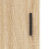 VidaXL (sonoma oak, 2 doors) vidaXL Highboard Sideboard Storage Cabinet High Gloss White Engineered Wood 10