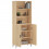 VidaXL (sonoma oak, 2 doors) vidaXL Highboard Sideboard Storage Cabinet High Gloss White Engineered Wood 3