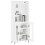 VidaXL (white, 2 glass doors) vidaXL Highboard Sideboard Storage Cabinet High Gloss White Engineered Wood 3
