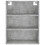 VidaXL (concrete grey, 2 doors) vidaXL Highboard Sideboard Storage Cabinet High Gloss White Engineered Wood 6