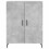 VidaXL (concrete grey, 2 doors) vidaXL Highboard Sideboard Storage Cabinet High Gloss White Engineered Wood 8