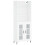 VidaXL (white, 2 glass doors) vidaXL Highboard Sideboard Storage Cabinet High Gloss White Engineered Wood 1