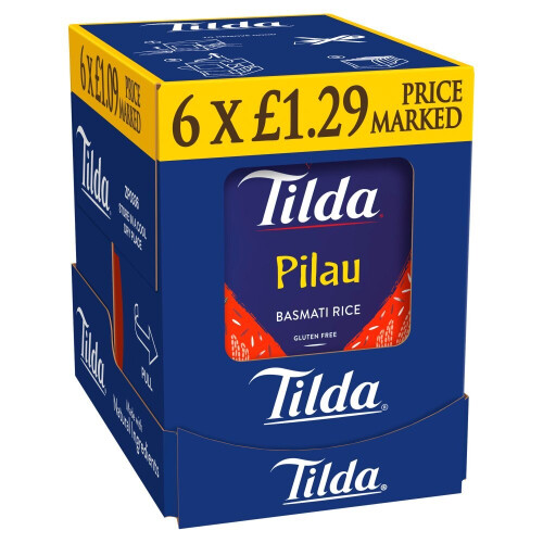 Tilda Classics Pilau Basmati Rice 250g ( pack of 6 ) 1