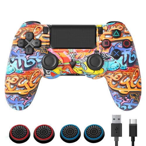 Playstation 4 Controller Bluetooth Wireless PS4 Graffiti Design 1
