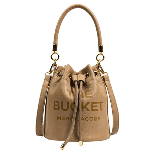 (4) Women Handbags PU Leather Drawstring Bucket Bag Purse Shoulder Tote Bags