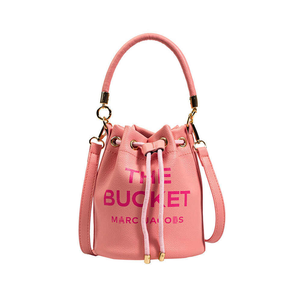 (5) Women Handbags PU Leather Drawstring Bucket Bag Purse Shoulder Tote Bags