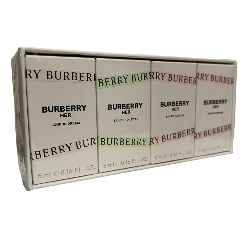 Burberry Miniature Gift Set 2 X 5ml Burberry EDP + 5ml Burberry Her Edt + 5ml Burberry Her London Dream