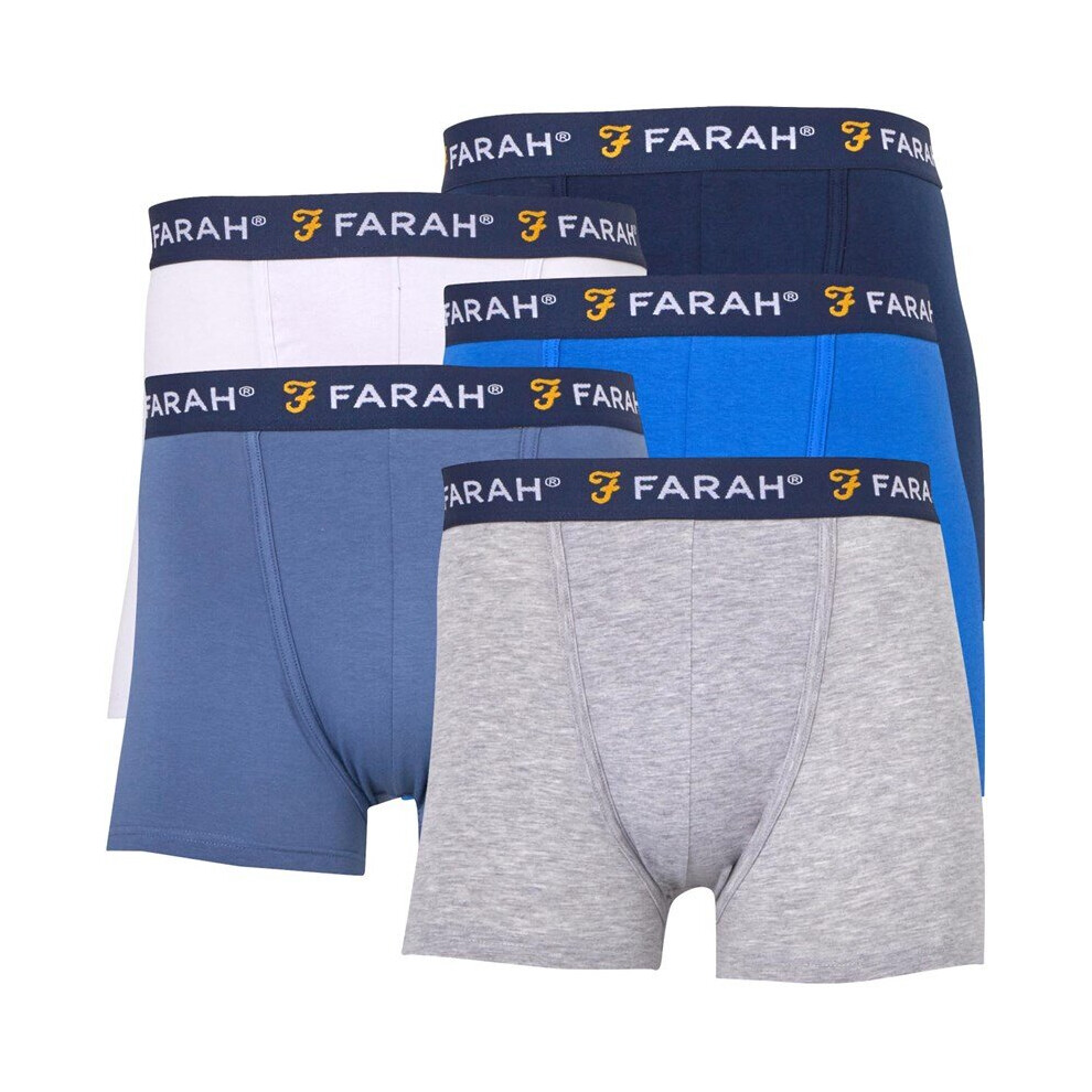Farah (Xl) Mens Augustus 5 Pack Underwear Boxer Shorts