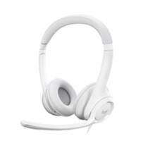 Fone de Ouvido - Com Fio - Logitech - H390 - USB - Antiparasitário - Branco