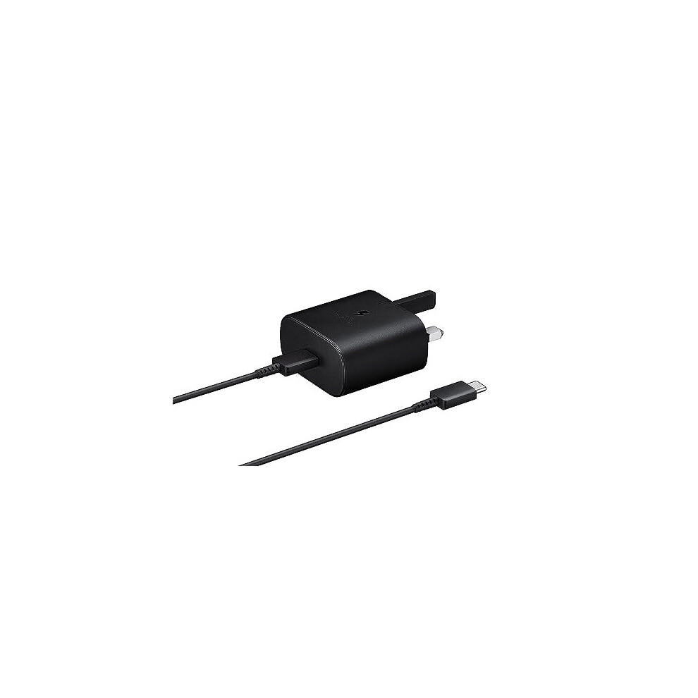 Samsung Galaxy Official 25W Super Fast Charging Travel Adapter (With Usb-C To C Data Cable), Black