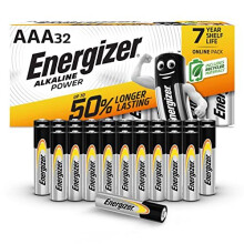 Energizer E301658100 AAA Batteries, Alkaline Power, Triple A Battery Pack, Amazon Exclusive (Packaging may vary), 32 Pack