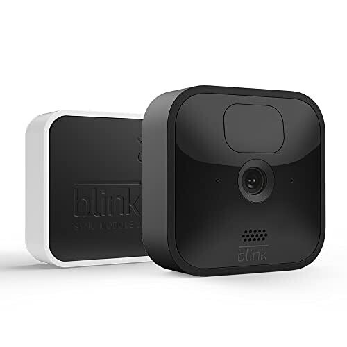 Blink Home Security Blink Outdoor | Wireless HD smart security camera with two-year battery life, motion detection, Alexa enabled | 1-Camera System
