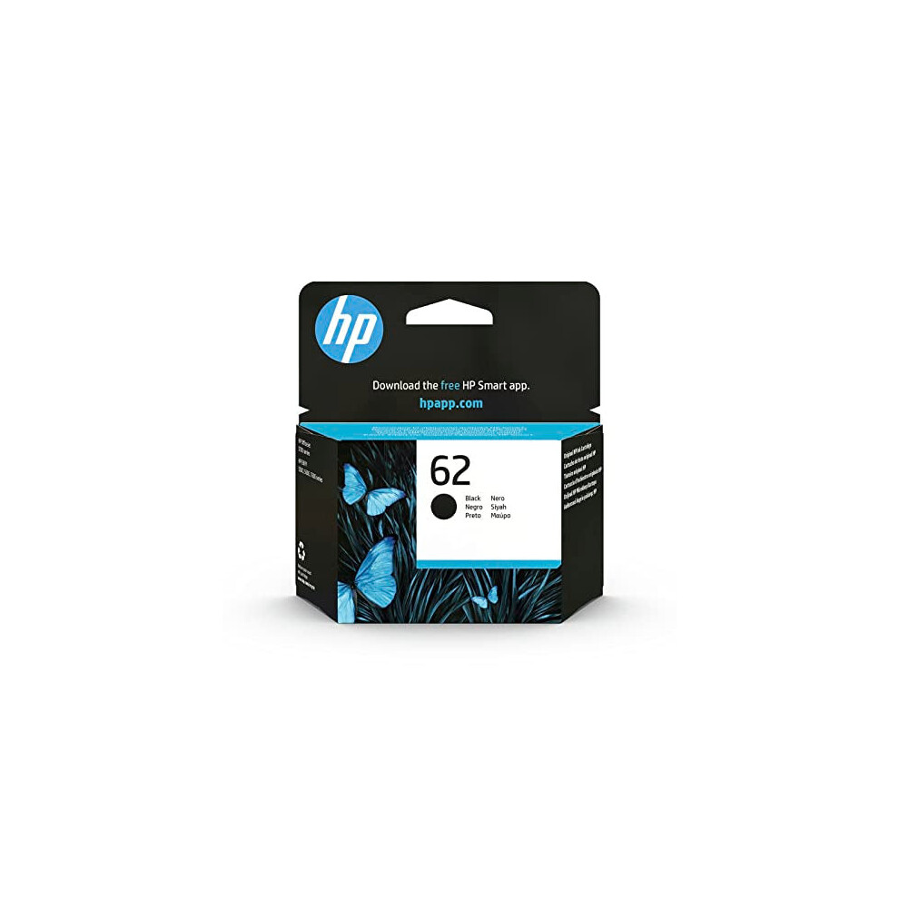 HP C2P04AE 62 Original Ink Cartridge, Black, Single Pack (Package may vary)