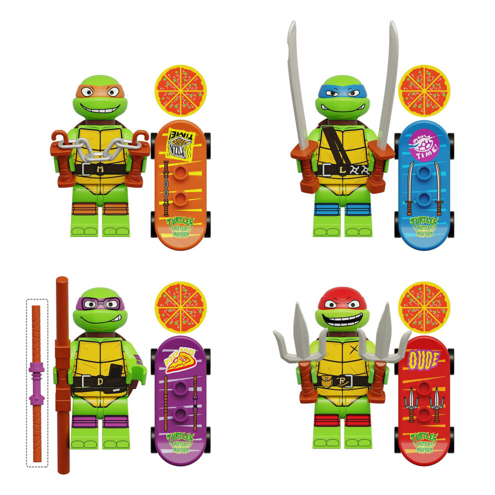 Lego turtles hot sale minifigures