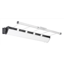 Whitmor 6066515 4.92 x 36.61 x 8.07 in. Metal Hanging Collapsible Clothes Drying Rack, White