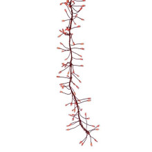 Celebrations 9086864 LED Big Seed Cluster String Christmas Lights, Red - 250 Count