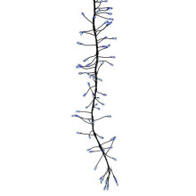 Celebrations 9086866 LED Big Seed Cluster String Christmas Lights, Blue - 250 Count