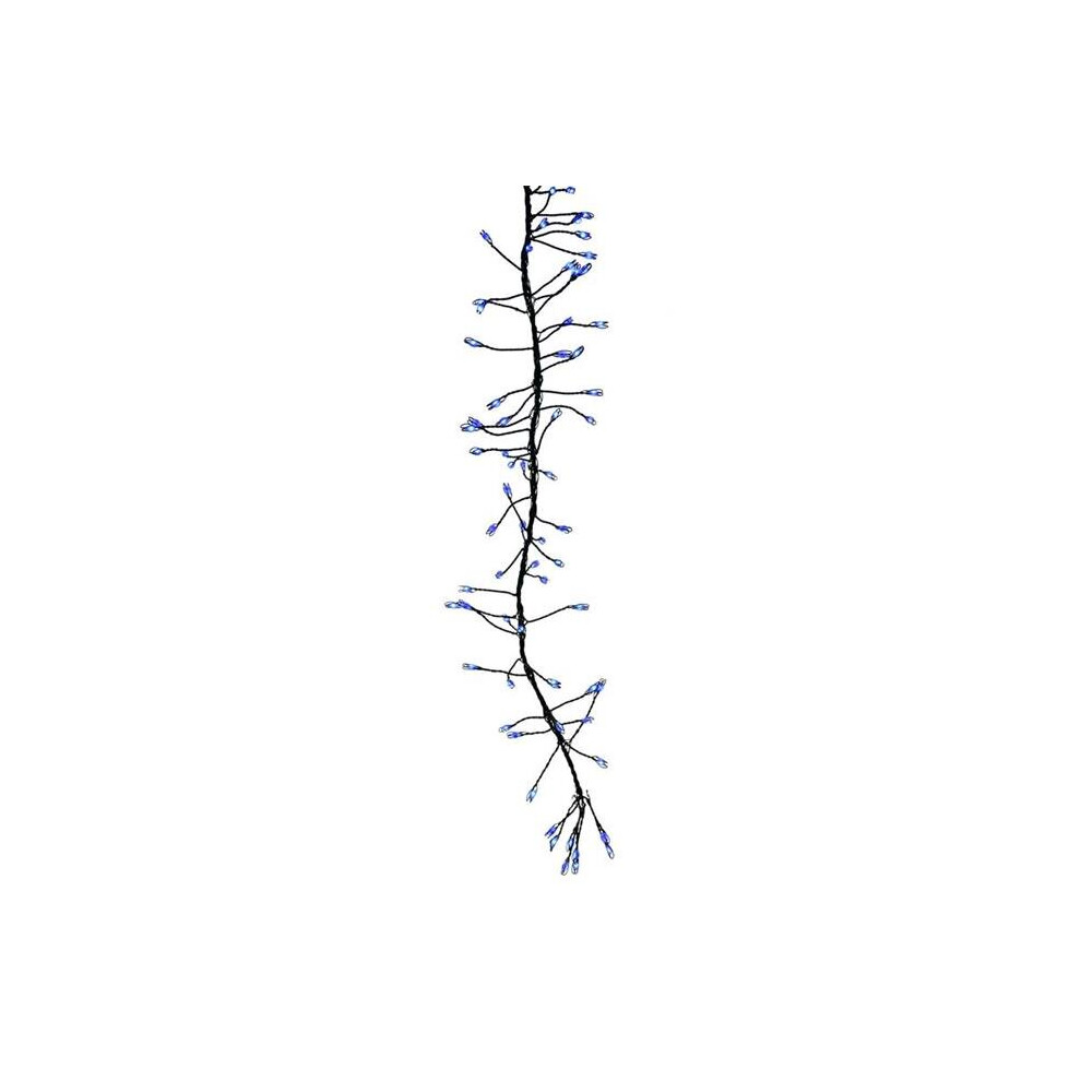 Celebrations 9086866 LED Big Seed Cluster String Christmas Lights, Blue - 250 Count