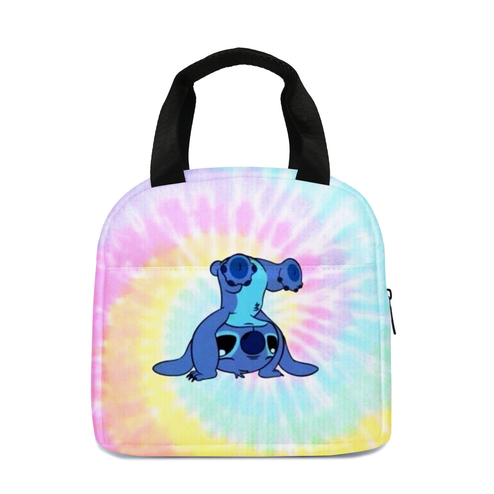 (STCH-04) Cartoon Stitch Lunch Bag Oxford Insulated Lunchbox Aluminium Foil Picnic Bag Tote