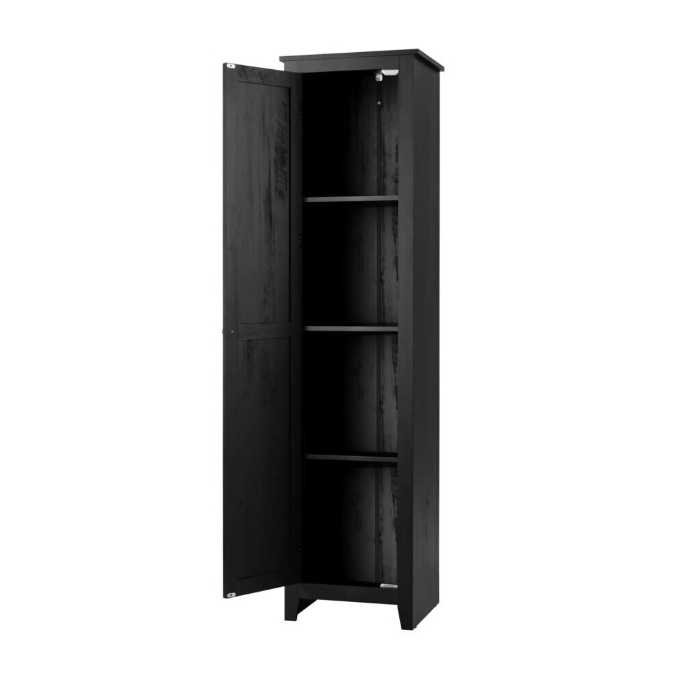 183 cm Wooden Tall Storage Cabinet 4-tires Pantry Cupboard Home Office