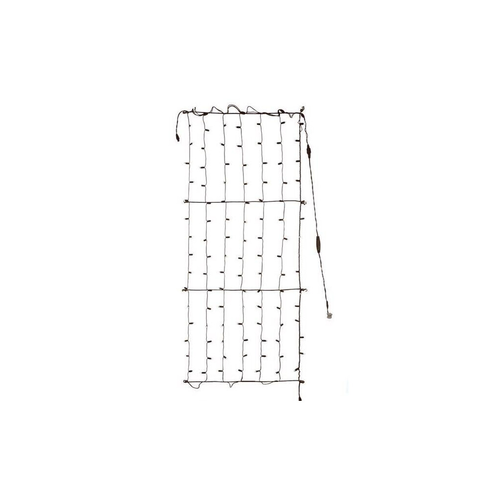 Celebrations 9086491 6 ft. Platinum LED Mini Net Christmas Lights, Pure White - 100 Count