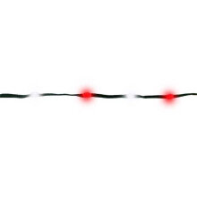 Celebrations 9086870 33 ft. LED String Ribbon Light, Red & White - 200 Count