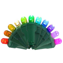 Celebrations 9086391 50 ft. Platinum LED Mini String Christmas Lights, Multi Color - 50 Count