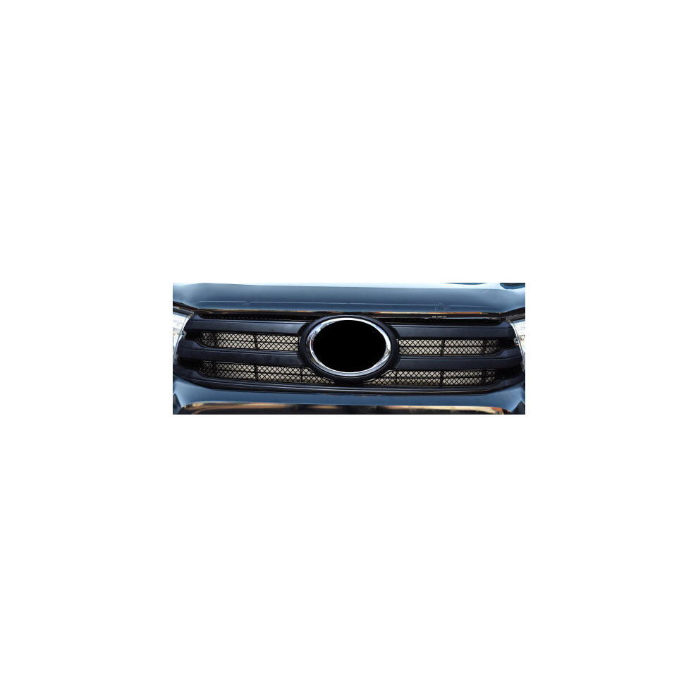 (Silver) Toyota Hilux (An120 / An130) - Upper Grille Set (2015 - ) Silver 5060468072747