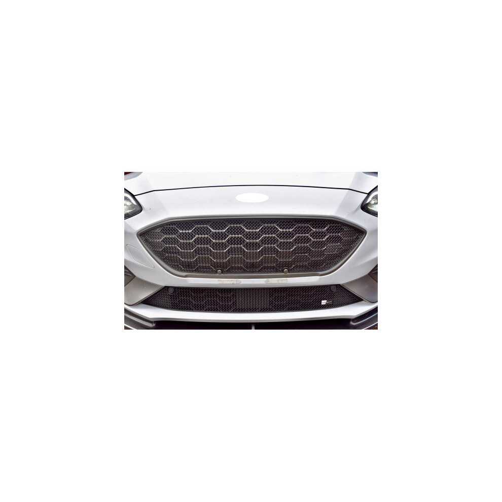 (Silver) Ford Focus St Mk4 - Front Grille Set (2018 - 2022) Silver 5060468076066
