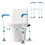 Costway Toilet Surround Rail Metal Safety Frame Adjustable with Fixed Straps 1