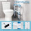 Costway Toilet Surround Rail Metal Safety Frame Adjustable with Fixed Straps 4