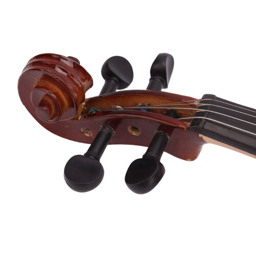 4/4 Full Size Acoustic Violin Set with Case Bow Rosin Bridge Natural 1