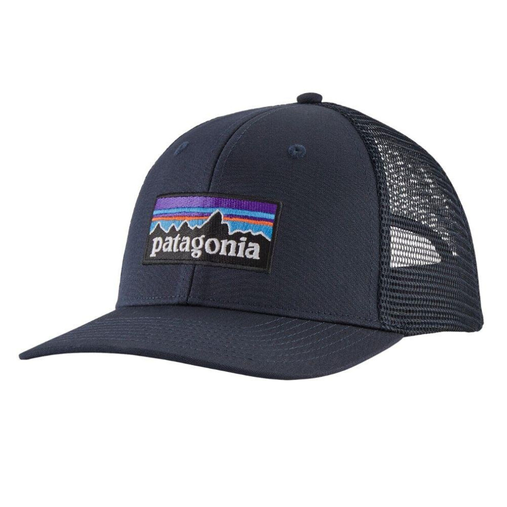 Patagonia P-6 Logo Trucker Hat (Navy Blue)