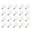 20 Pcs G40 LED Replacement Light Bulbs E12 Screw Base Shatterproof LED Globe Bulbs for Solar String Lights Warm 1