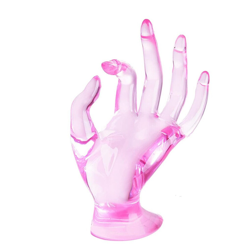 Hand Ring Holder, Pink Aesthetic Jewelry Displays for Shows, Preppy Decor Ring Display Jewelry Stand