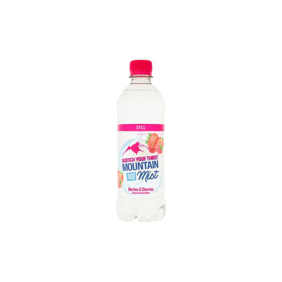 Mountain Mist Berries & Cherries Flavoured Still Spring Water 500ml (Case of 12)